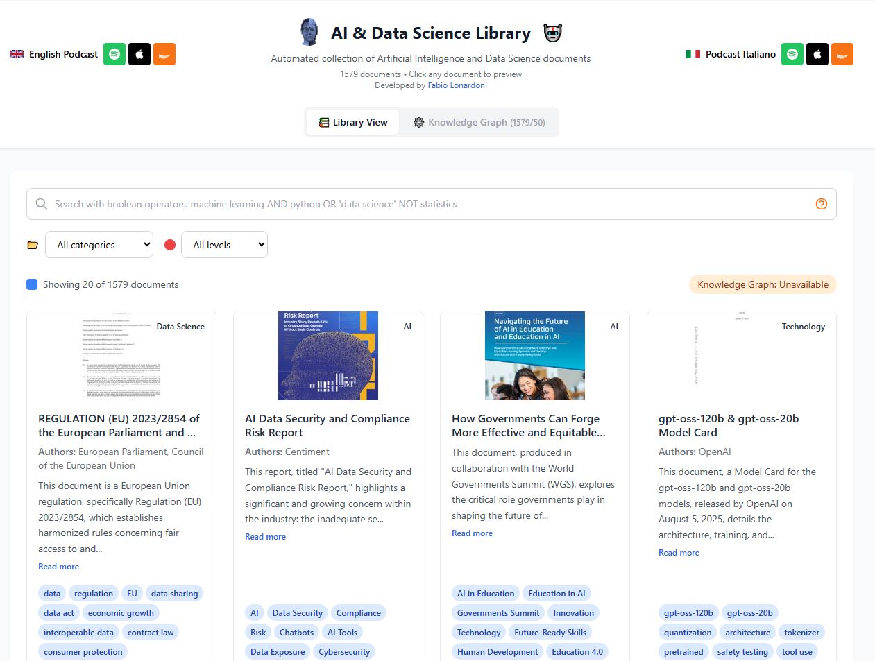 AI Data Science Library - Main